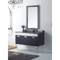 Schwarz Edelstahl New Fashion Embossment Design Badezimmer Spiegelschrank (YB-810)